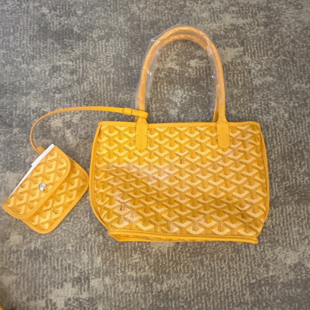 Goyard mini tote reversible